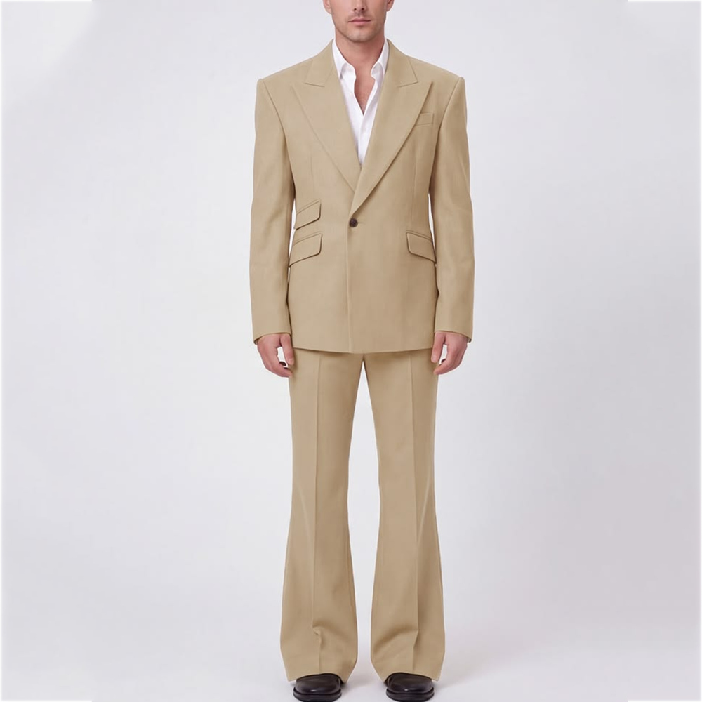 Men Formal Party Wear Outfit - High Quality Men Suit Solid Color