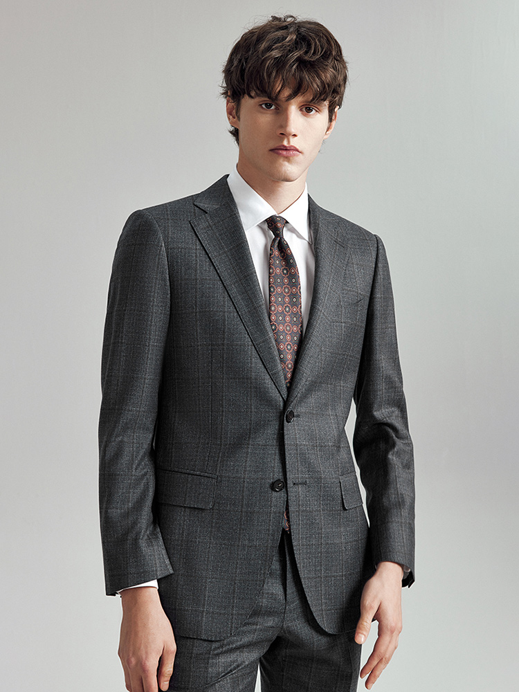 Men Formal Wear In Summer - 100% Wool Suits For Men Slim
