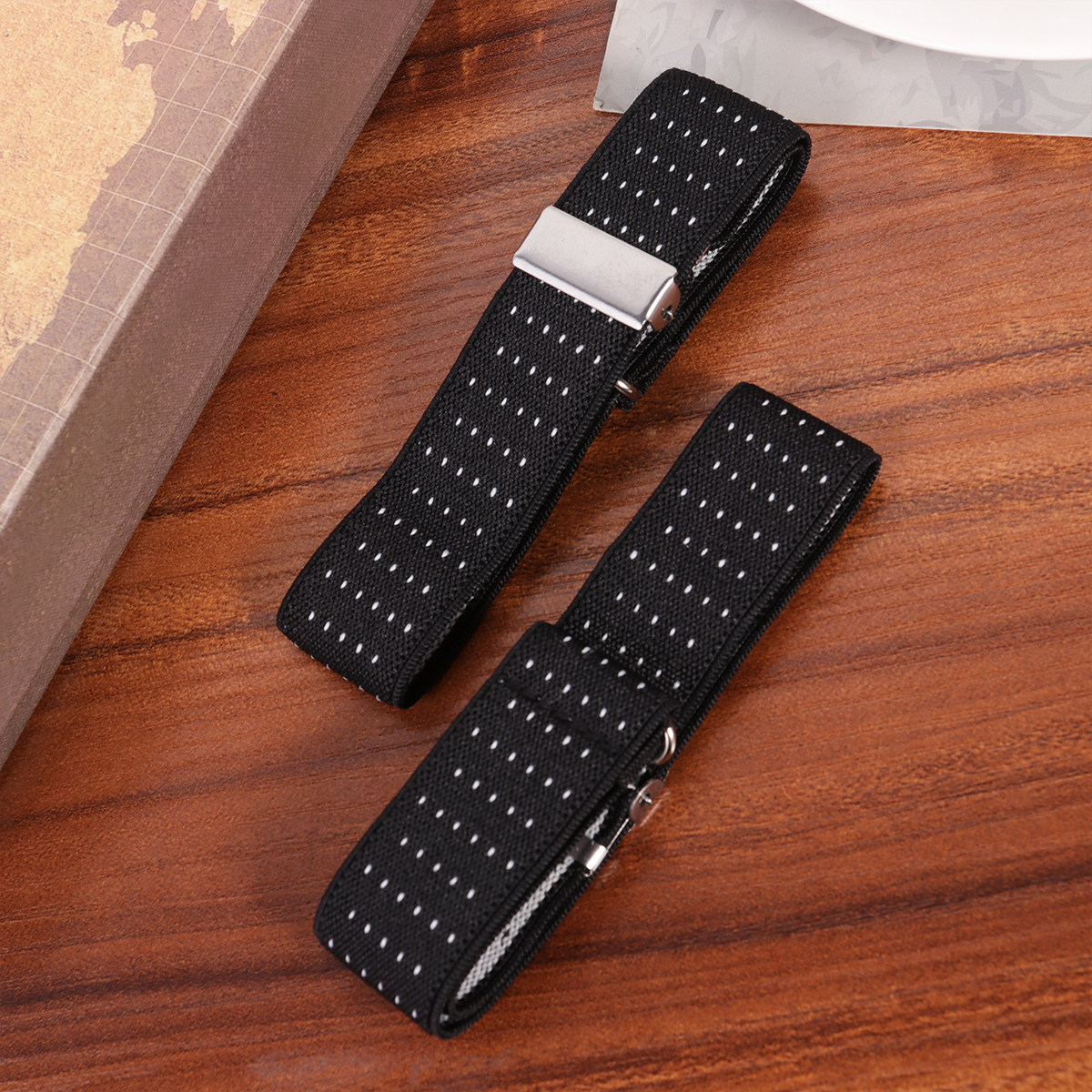 Men Formal Wear Office - 1Pair Anti Slip Shirt Armband Chinlon