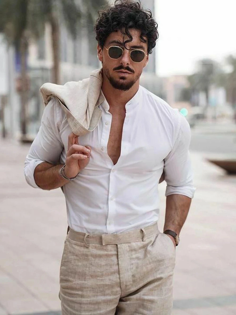 Summer Beach Business Linen Me - огляд і ціна Men Linen Formal Wear