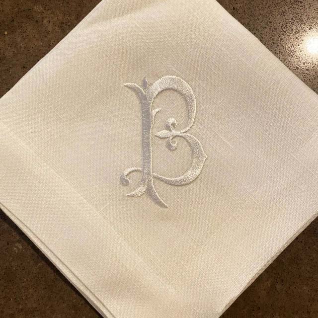 Luxury Square Napkin For Dinin - огляд і ціна Monogrammed Handkerchief