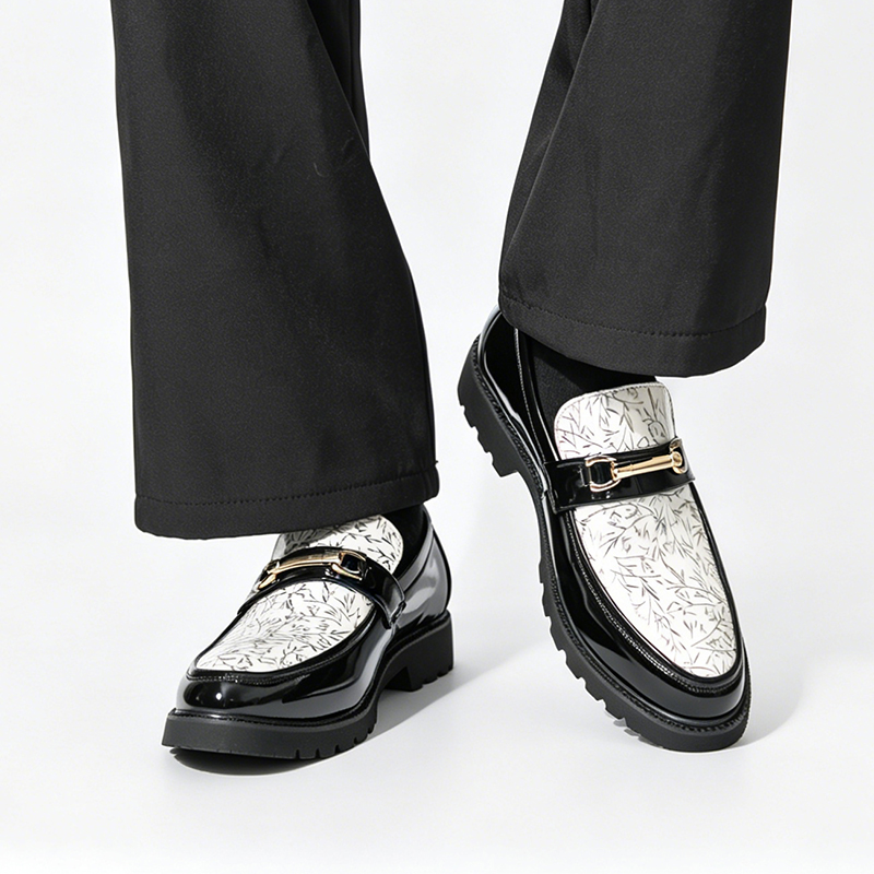 Men Two Tone Bamboo Print Pate - огляд і ціна Men'S Formal Attire