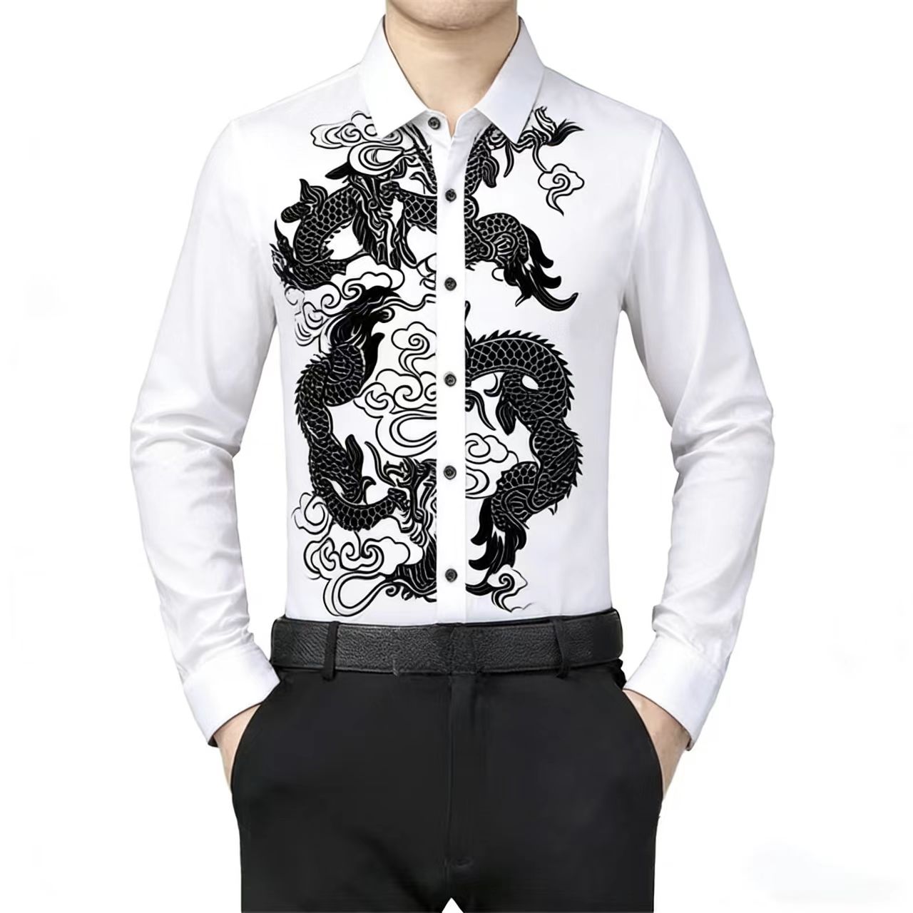Men's Long Sleeve Shirt Chines - огляд і ціна Men'S Style Formal Wear