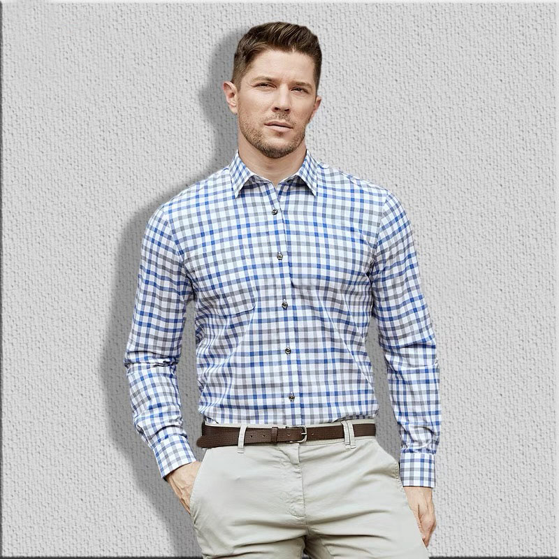 Men's long sleeve shirt pure c - огляд і ціна Men Formal Wear In Summer