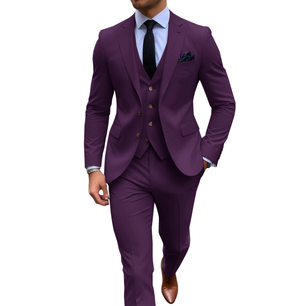 Pink 3 Piece Men's Suits For W - огляд і ціна Men Formal Wear Pink