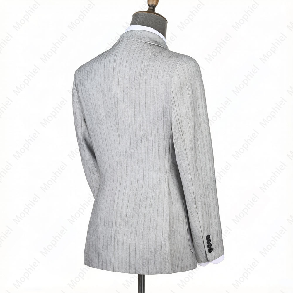 Mophiel Light Grey Men Suits S - огляд і ціна Men Formal Wear Office
