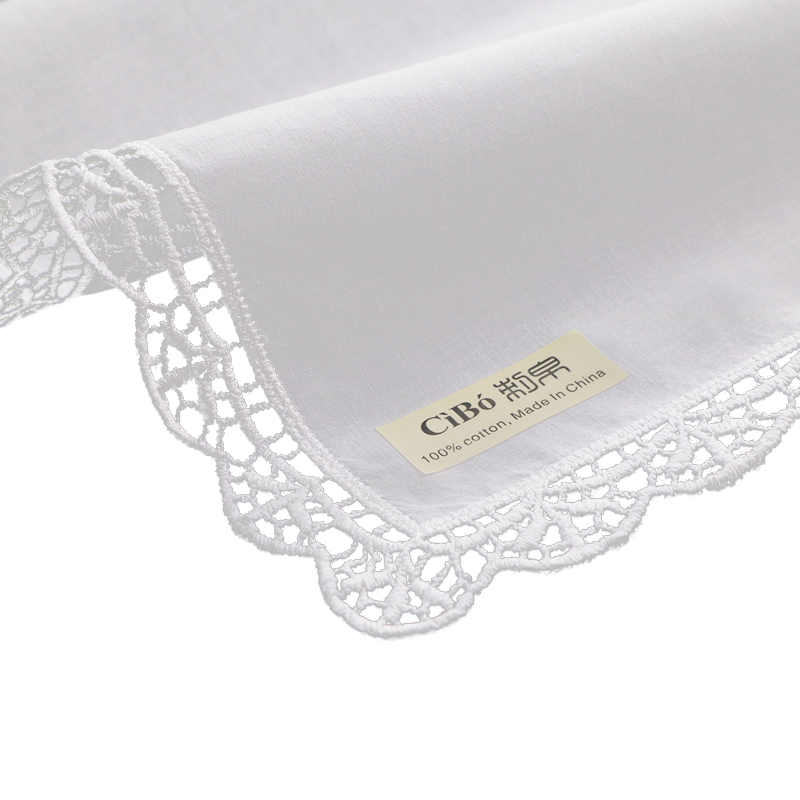 D003 White 100%Cotton 100Piece - огляд і ціна Monogrammed Handkerchief