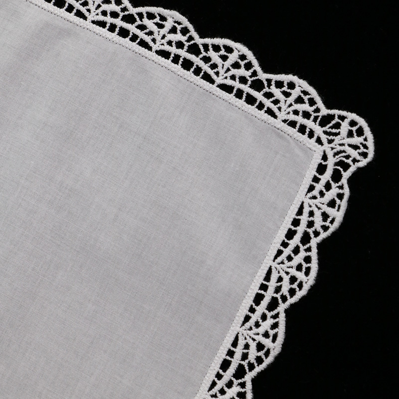 D003 White 100%Cotton 100Piece - огляд і ціна Monogrammed Handkerchief