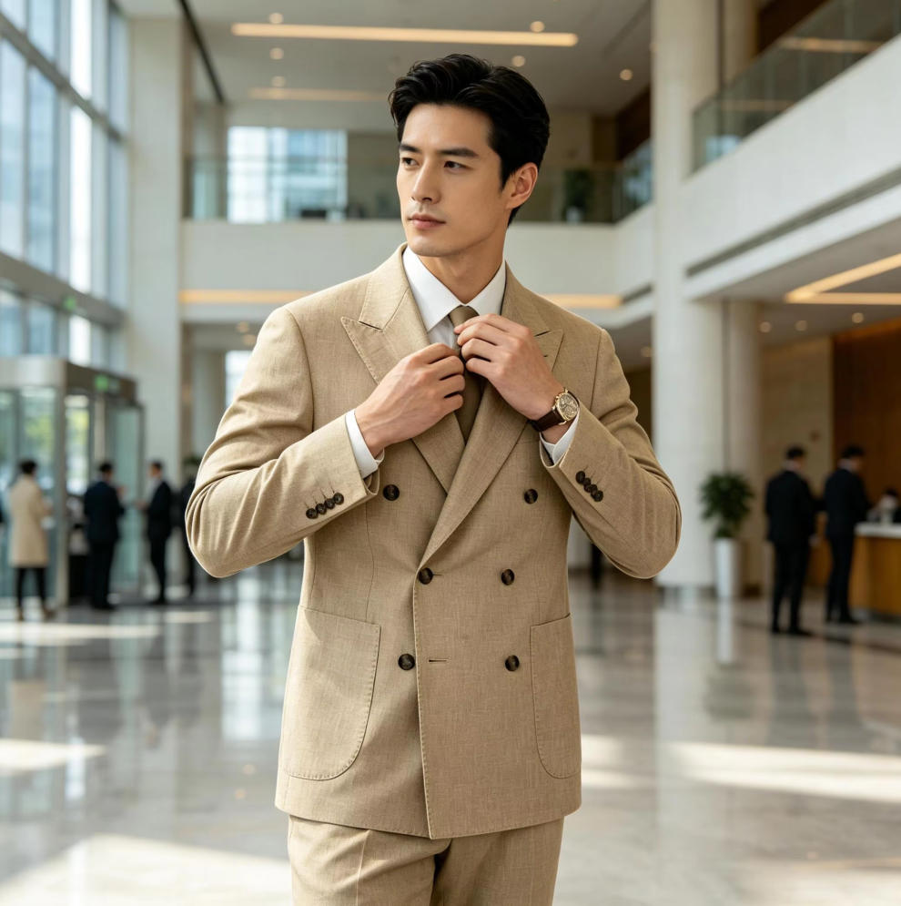 Only Men's Linen Blazer 1PCS D - огляд і ціна Men Linen Formal Wear