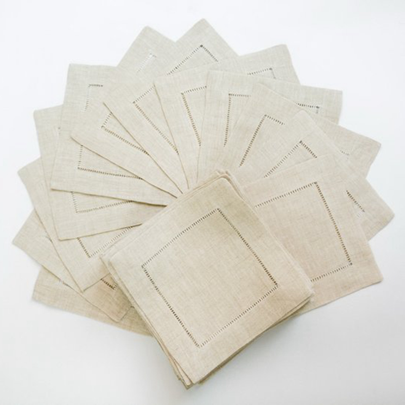 12 Pieces Cocktail Napkin Whit - огляд і ціна Monogrammed Handkerchief
