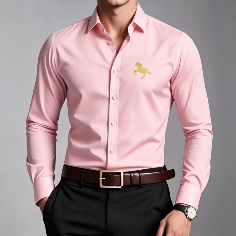Elegant Golden Horse Logo Prin - огляд і ціна Men Formal Wear Shop