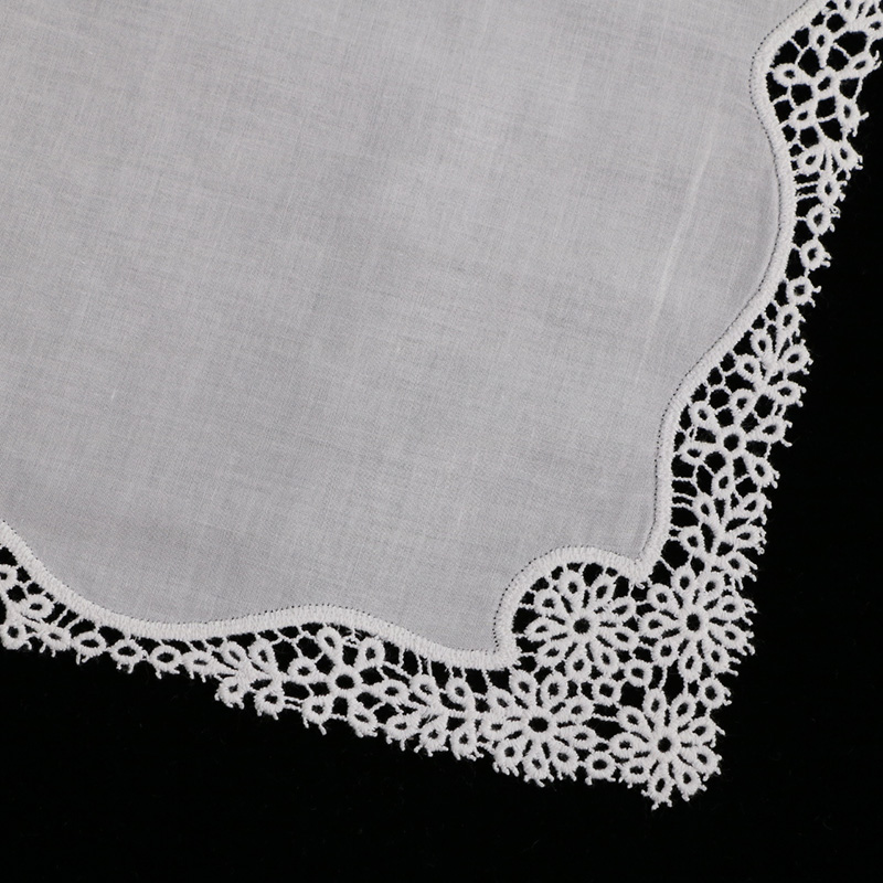 A006 White Cotton 100 Piece La - огляд і ціна Monogrammed Handkerchief