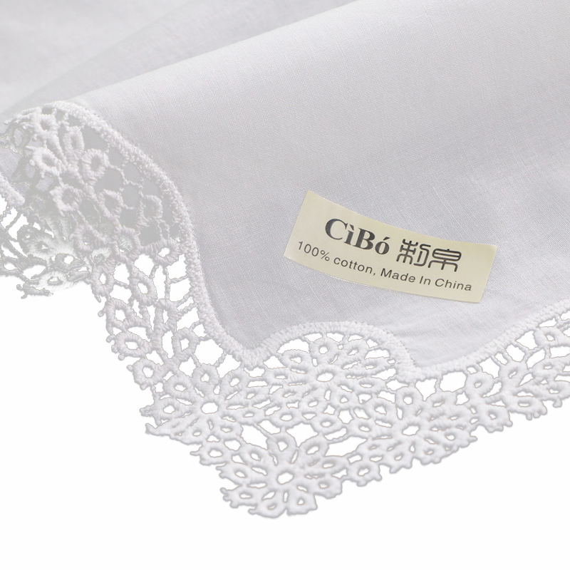 A006 White Cotton 100 Piece La - огляд і ціна Monogrammed Handkerchief