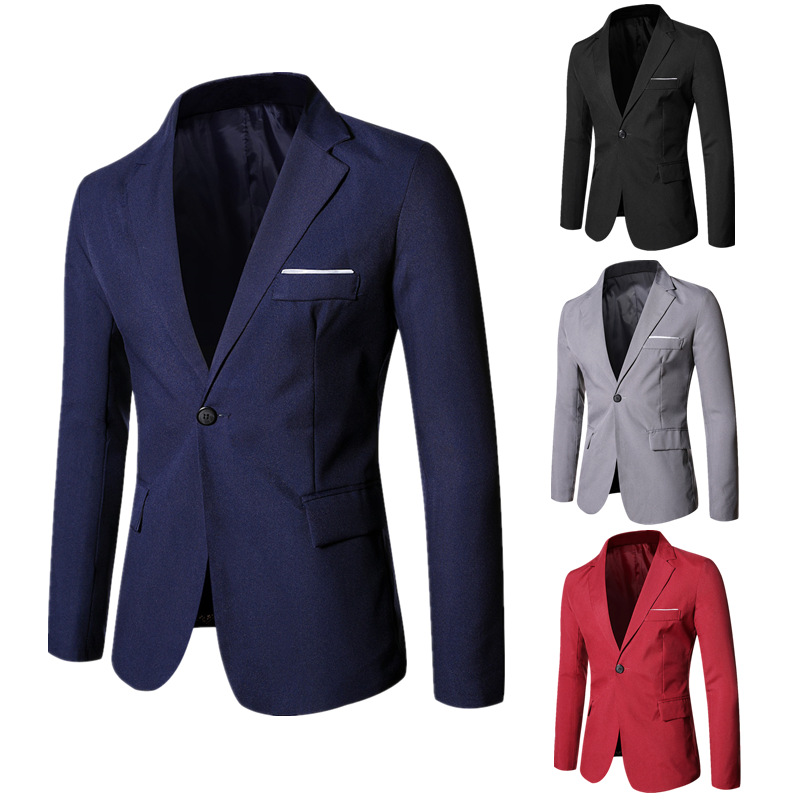 Blazer Men Coat Turn Down Coll - огляд і ціна Men Formal Wear Outfits