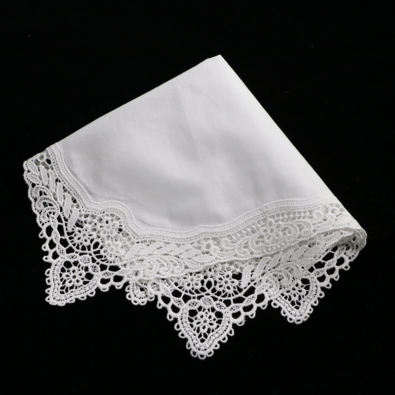 A009 White Cotton 100 Piece La - огляд і ціна Monogrammed Handkerchief