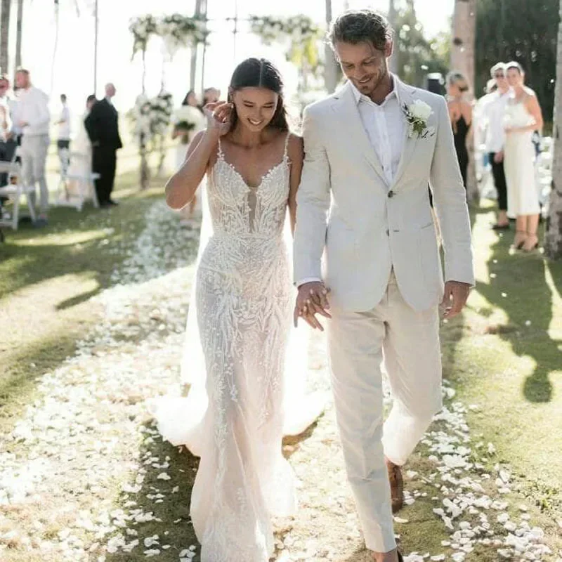 Linen Wedding Tuxedo For Men S - огляд і ціна Men Linen Formal Wear