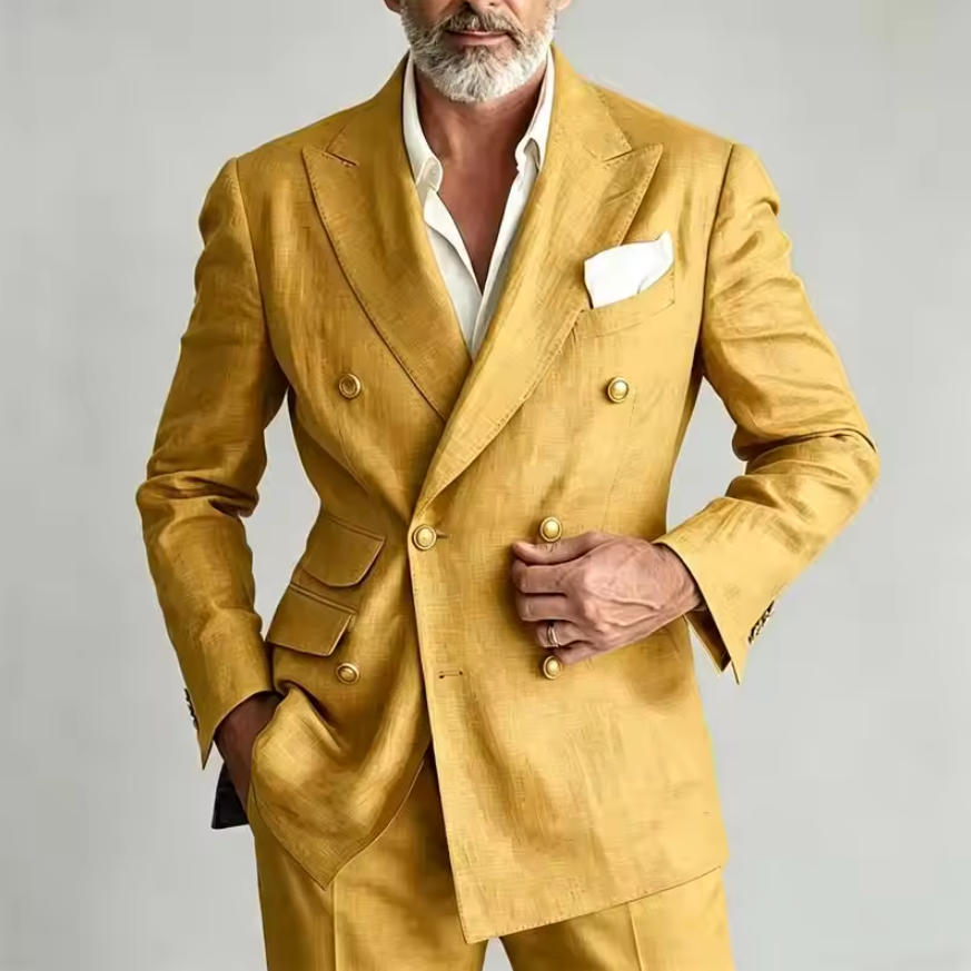 Men's Linen Suit Blazer Jacket - огляд і ціна Men Linen Formal Wear