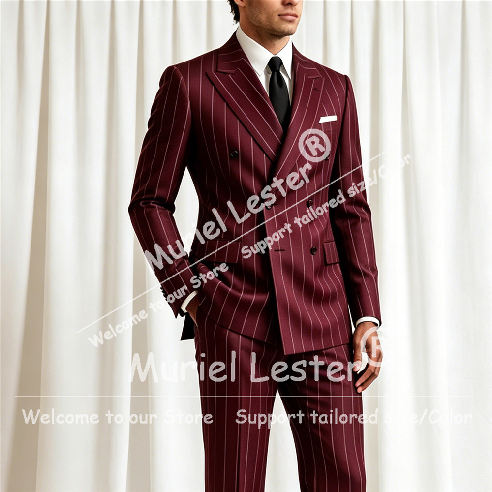 Elegant Stripes Suit Men 2 Pie - огляд і ціна Men'S Style Formal Wear