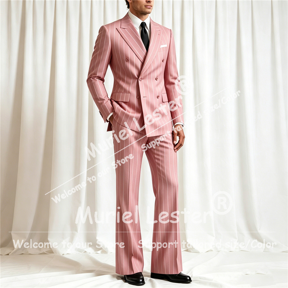 Elegant Stripes Suit Men 2 Pie - огляд і ціна Men'S Style Formal Wear