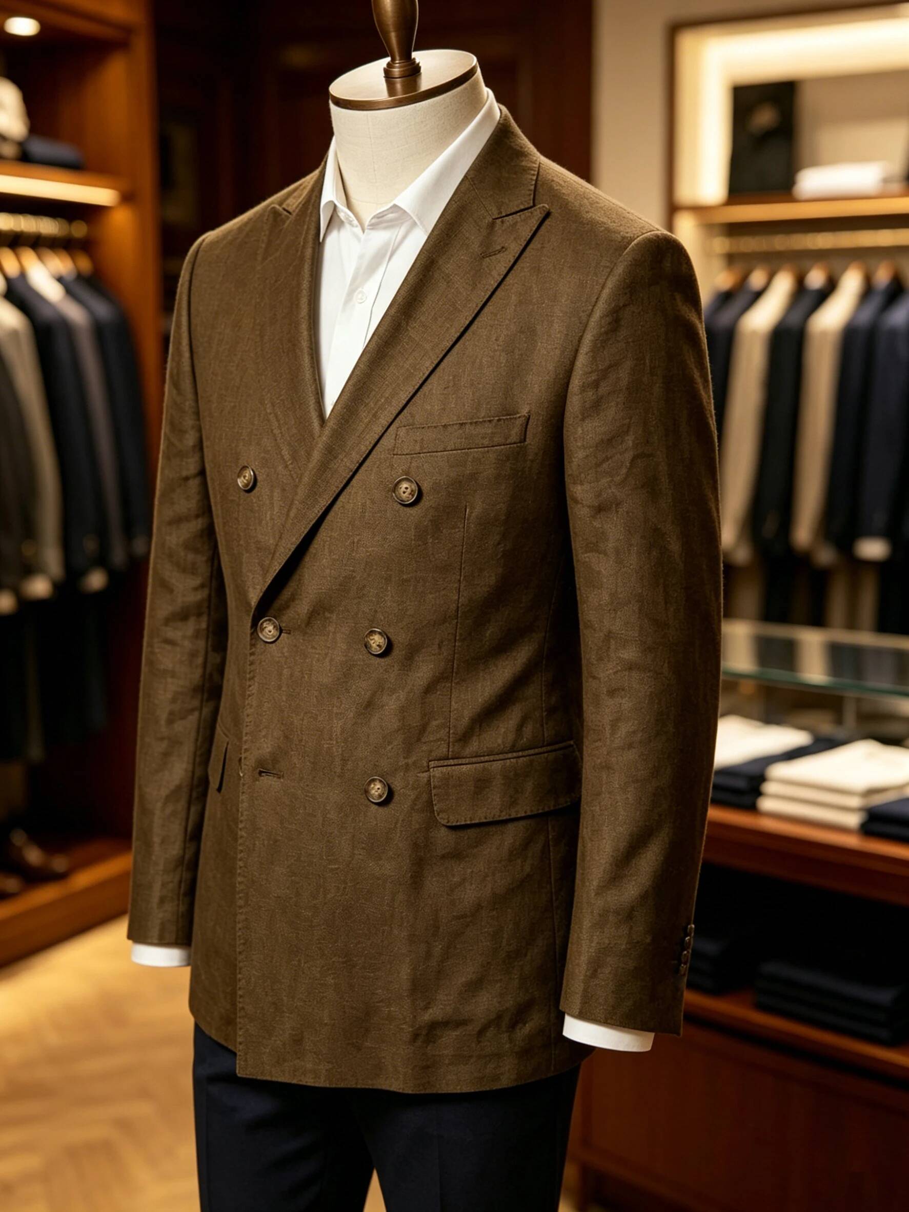 Men's Sport Coat Summer Double - огляд і ціна Men Linen Formal Wear