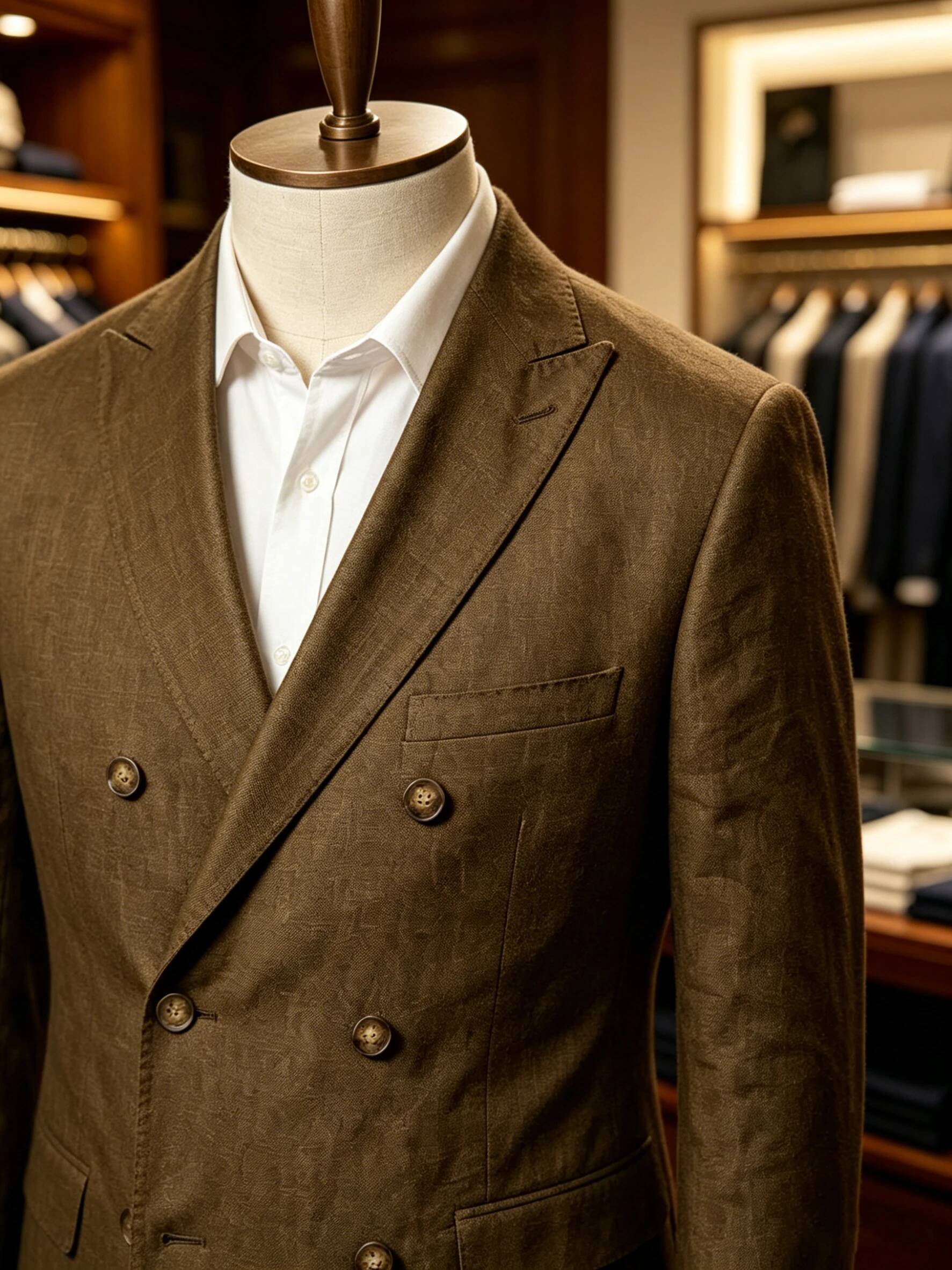 Men's Sport Coat Summer Double - огляд і ціна Men Linen Formal Wear