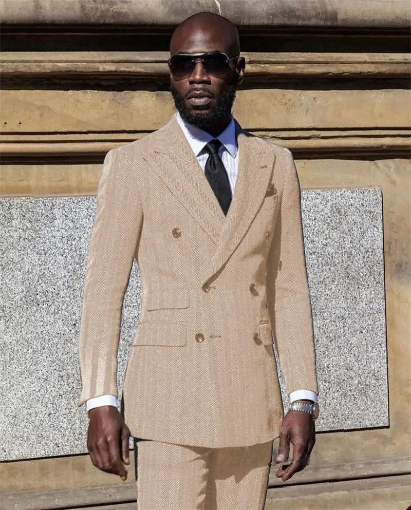 Herringbone Suits for Men Groo - огляд і ціна Men Formal Wear Pink